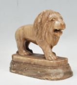 A 19th Century Victorian carved alabaster figurine