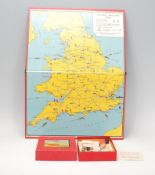 A vintage 1930's Touring England board game comple