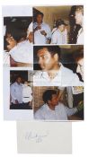 Muhammad Ali signature, to plain white paper,
