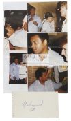 Muhammad Ali signature, to plain white paper,