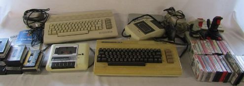 Commodore 64 computer with approximately 45 games, joysticks, cassette deck and a Commodore Vic 20