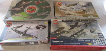 4 Airfix model kits - Commemorative gift set 90 years of Fighters, 50th Anniversary Collection,