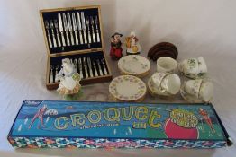 Various ceramics inc Royal Worcester 'Rosie picking apples' limited edition figurine 8143/9500 and