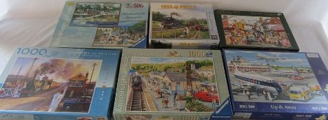 6 jigsaws inc Ravensburger and Falcon