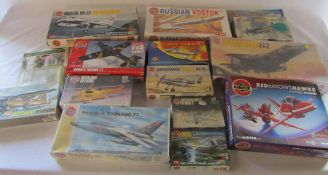 Quantity of Airfix model kits inc Red Arrows, Russian Vostok and Sea Harrier