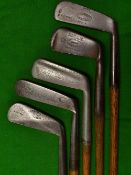 5x interesting blade putters - James Braid Walton Heath straight blade; D Anderson & Son St