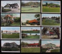 Collection of early USA Golf club colour postcards from early c.20th onwards to incl Mohawk golf