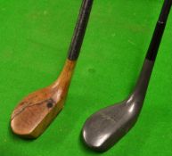 2x interesting patent mallet head putters - fine R Forgan St Andrews Black Magic composite mallet