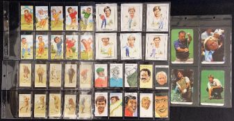 8x modern sets of golf cards - including Ritchie Fairway Favourites Bobby Jones, Locke, Cotton,