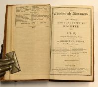 Edinburgh Almanack 1819 - in the original leather boards - publ'd Edinburgh: Blackwood and Oliver