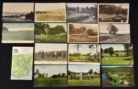 Collection of early USA Golf club and golf course postcards from early c.20th onwards (16) -