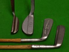 Jas Wilson St Andrews blade putter with chamfered top line plus 3x others including Swilkin Calamity
