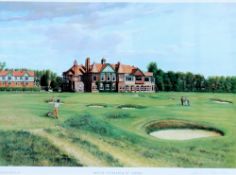 Baxter, Graeme signed golf print 