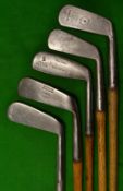 5x metal blade putters - Ben Sayers North Berwick Craig round back; Jaques Eclipse Sun Spot;