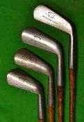 George Nicoll set of 4x smf irons made for 
