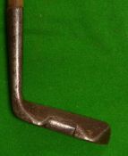 Scarce and unusual Stadium Golf Co Glasgow Robby Patent putter - with prism cut out shaped blade