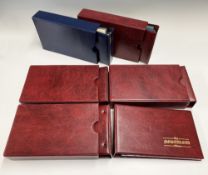 6x Nostalgia Cigarette Card Albums - some with sleeves and 5x in slip cases