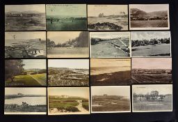 Collection of various Welsh (14) and Irish (2) golf club and golf course postcards from the early