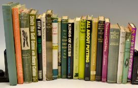 Golf Instruction books from 1931 onwards (21) to incl Dunn, John Duncan -