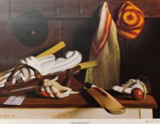 'W.G. Grace 1848 Gloucestershire & England 1915' Cricket Print a colour print, limited edition of