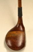 A. Patrick Leven Fife DJS stained persimmon striped topped driver - crossed line face markings