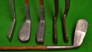 Interesting collection of alloy and metal putters (6): A1 round back rectangular alloy putter;