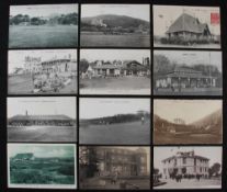 Collection of European golf club and golf links postcards from the early 1900's onwards (11) to incl