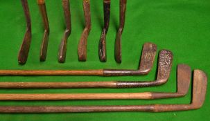 10x various assorted putters - 4x Gems; Forgan 100 putter with Forgan Flagstick cleek mark; Tom
