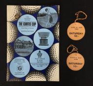 Ladies Curtis Cup Golf programme and tickets - to incl 2x 1968 Curtis Cup golf tickets played at
