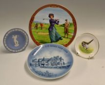 Interesting collection of bone China golf plates (4)-Royal Ulster Golfing Collection 