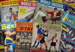 'The Ring' Boxing Magazine Selection includes 1950s and 1960s - October 55, October 59, Dec 55,