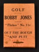 Bobby Jones Flicker Golf book - titled 