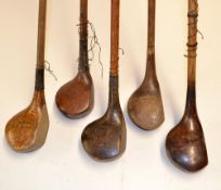 5x socket head brassies makers incl D Anderson St Andrews, J Adamson Duddingston, The Reliance, J