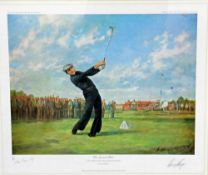 Fearnley, Alan and Gary Player signed golf print: 