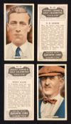 8x Ardath Cork Golf Celebrity cigarette cards - issued in 1935 to incl a complete run of golf