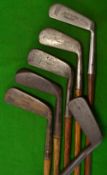 6x various putters including a jigger - Tom Stewart Accurate model for Lacey & Sons Buenos Aires,
