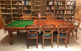 Hamilton Snooker/Billiard Dining Table and Chairs a superb example of a Hamilton snooker