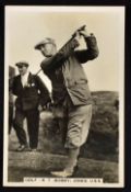 Bobby Jones and other famous Open golfing champions real photograph cigarette cards (6) - 