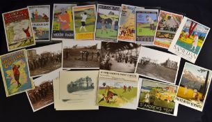 Collection of early golfing humour, travel and seaside advertising poster reprints (27) - to incl 7x