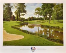 Baxter, Graeme signed 2001 Postponed Ryder Cup golf print: - 