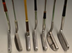 7x interesting classic blade and centre shaft putters - Forgan 