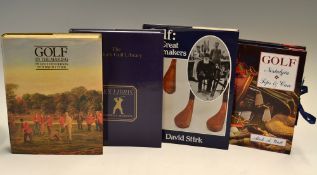 Golf Collecting Reference Books - one signed (4) - Henderson and Stirk signed-