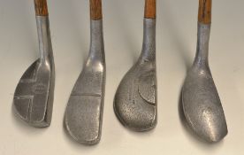 4x various alloy putters - Cowan T Model (slight bowed shaft); The A1 model (slightly bowed
