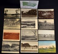 Collection of various African and India golf club and golf course postcards from the early 1920's (
