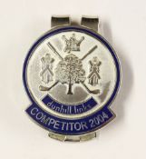 2004 Dunhill Links Golf Tournament official Competitor enamel money clip - in the original Dunhill