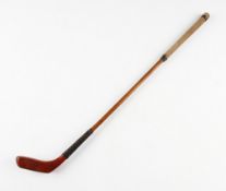 Half Size longnose putter stamped on the crown Gleneagles 1971- fitted with horn sole insert, rear