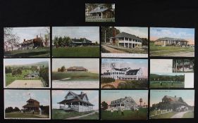 Collection of early USA Golf club colour postcards from early c.20th onwards (12) to incl Mohonk