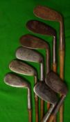 8x mashie niblicks - Tom Stewart, Winton, Hendry & Bishop, Tom Morris, Alex Patrick for Gamage