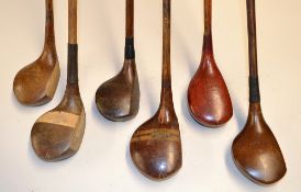 6x assorted large socket head drivers - makers incl Auchterlonie, R Forgan, D & W Auchterlonie,