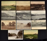 Collection of various Lake District, Northumberland, Yorkshire golf club and golf course postcards